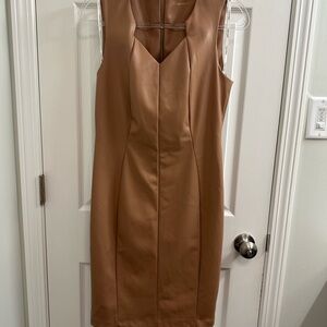 Calvin Klein Tan Sleeveless Dress